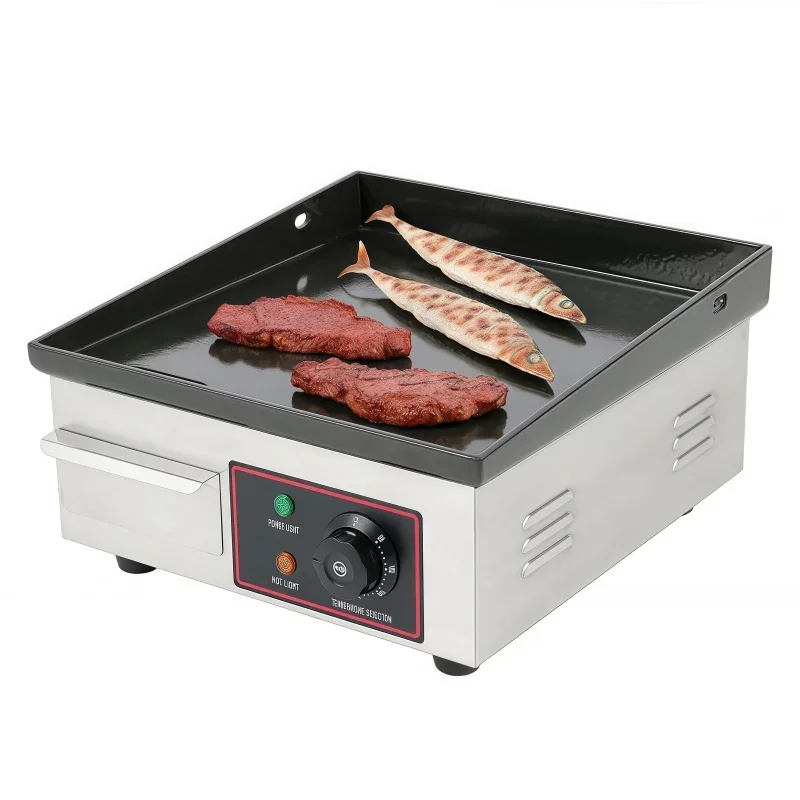 Electric Griddle Flat Top - Mini plancha eléctrica comercial, plancha superior