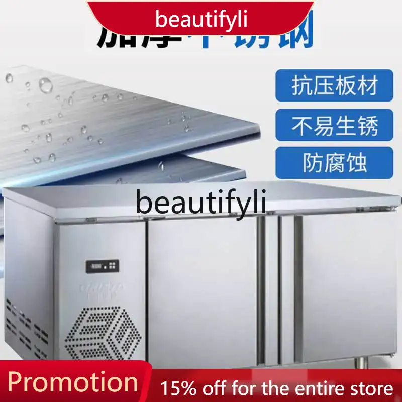 Commercial Kitchen Worktops - Congelador Horizontal comercial de acero inoxidable