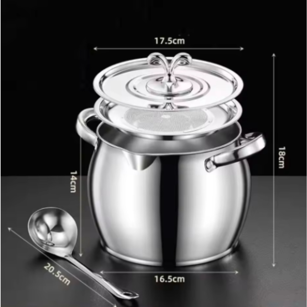 Commercial Kitchen Oil Filter - Jarra separadora de grasa, recipiente con