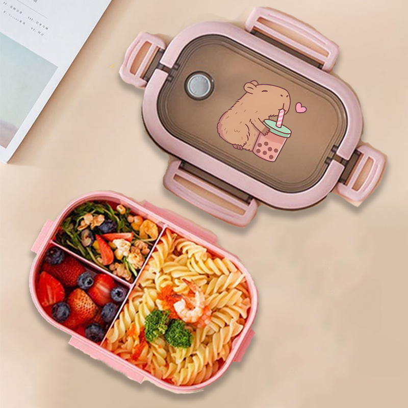 Commercial Kitchen Organization - Fiambrera Bento de Capibara con estampado