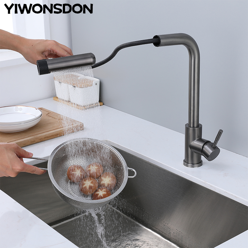 Commercial Kitchen Mixer Tap - Grifos de cocina grises de 6