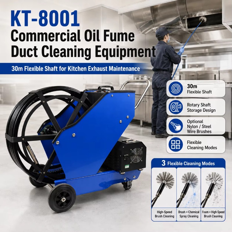 Commercial Kitchen Exhaust Cleaning - Equipo de limpieza de conductos de