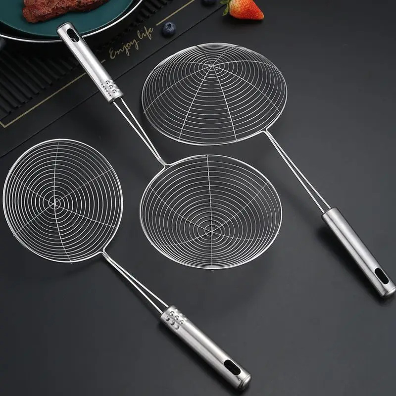 Commercial Kitchen Oil Filter - Espumadera ovalada, filtro de malla de