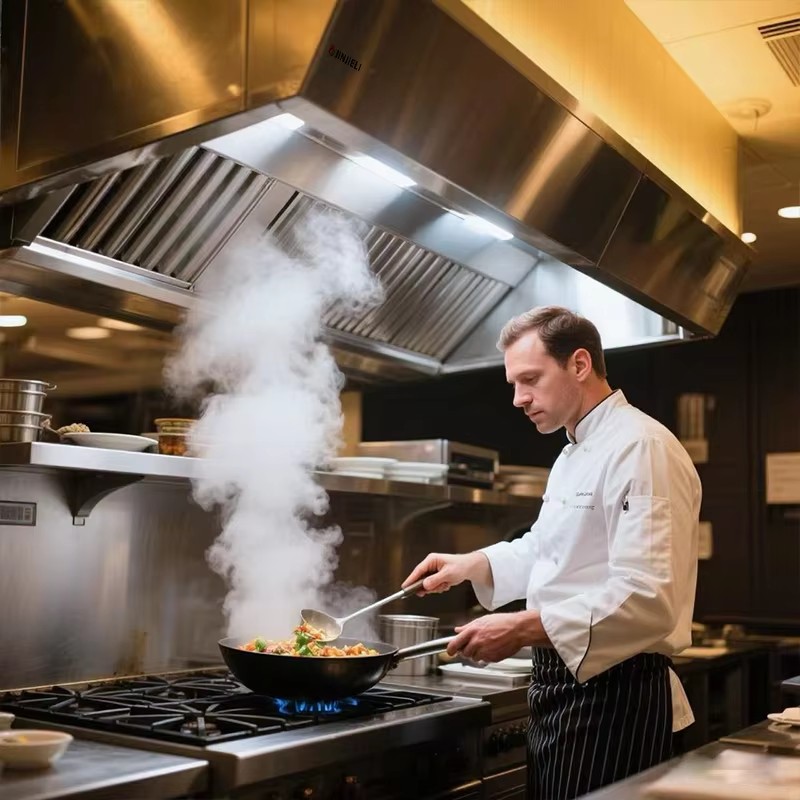 Commercial Kitchen Exhaust Cleaning - Campana Extractora Comercial de Acero Inoxidable