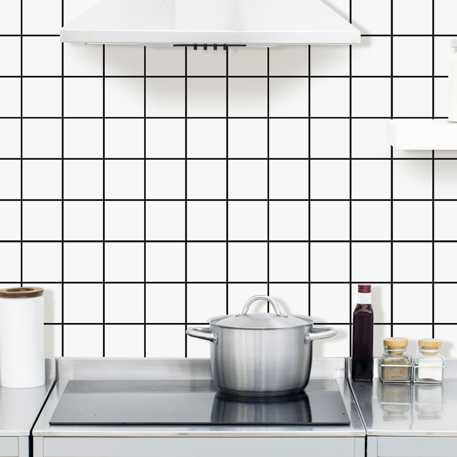 10 pegatinas cuadradas premium - Commercial Kitchen Wall Panels reseña y precio