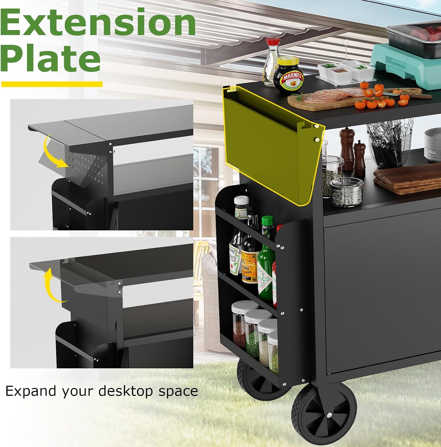 Carrito de parrilla para exter - Commercial Kitchen Organization reseña y precio