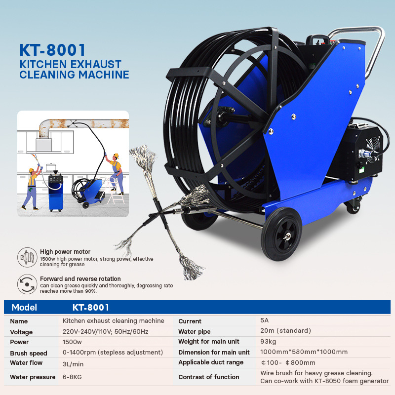 Máquina especial para limpieza - Commercial Kitchen Exhaust Cleaning reseña y precio