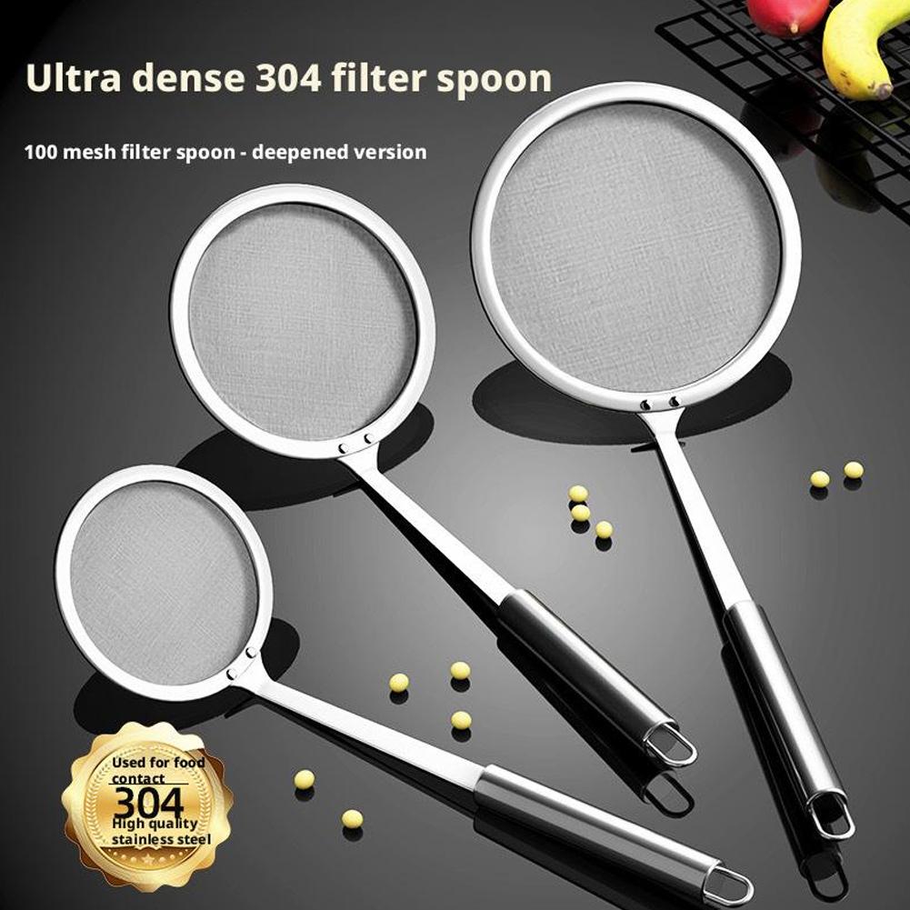 Cuchara coladora de malla fina - Commercial Kitchen Oil Filter reseña y precio