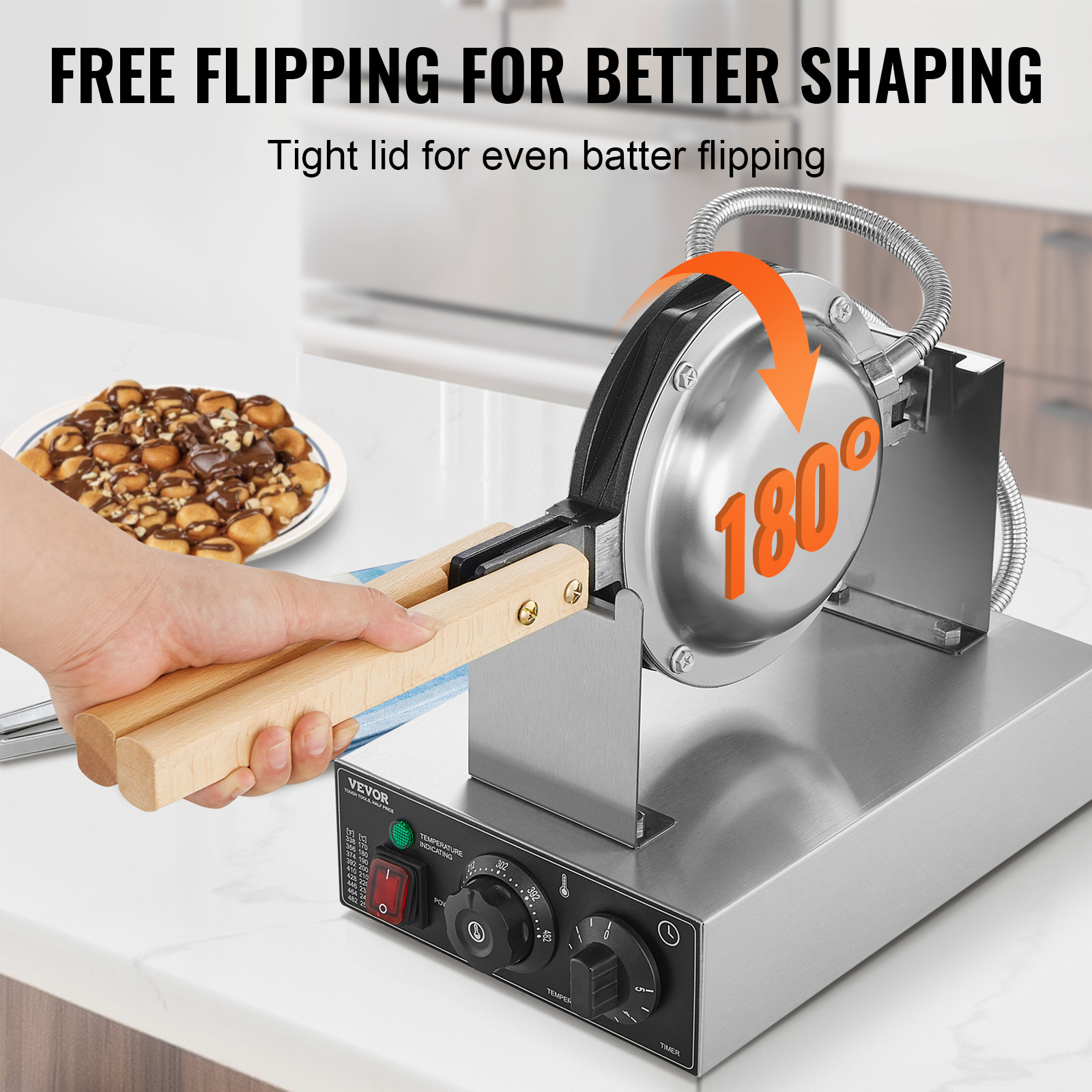 HomeWise-máquina comercial par - Waffle Maker Commercial reseña y precio