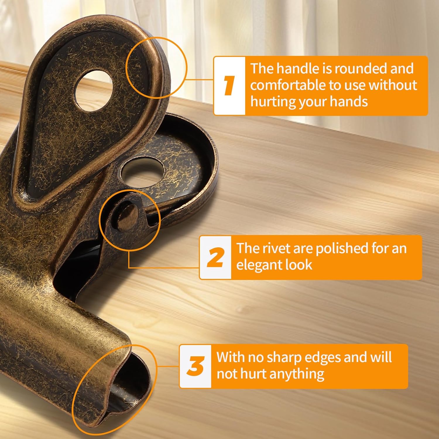 Clips Bulldog, 3 Piezas de Cli - Commercial Kitchen Organization reseña y precio