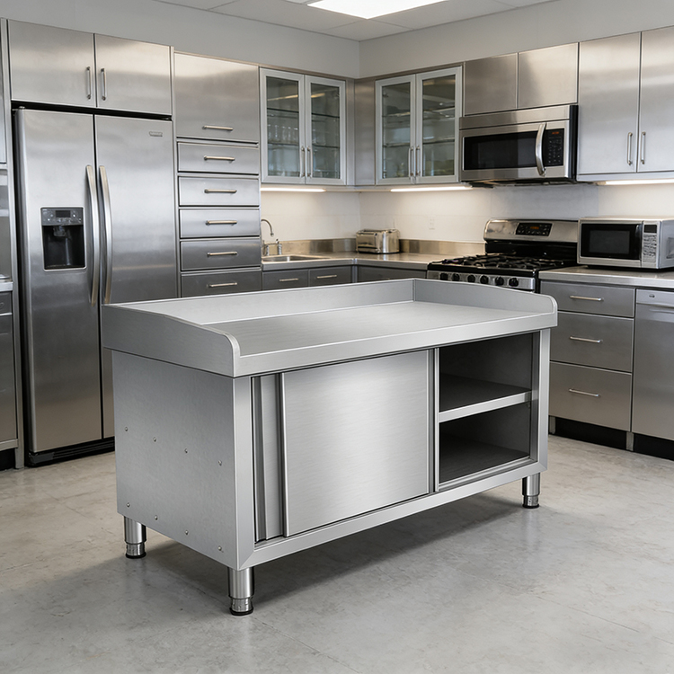 Mesa de Trabajo de Acero Inoxi - Commercial Kitchen Worktops reseña y precio