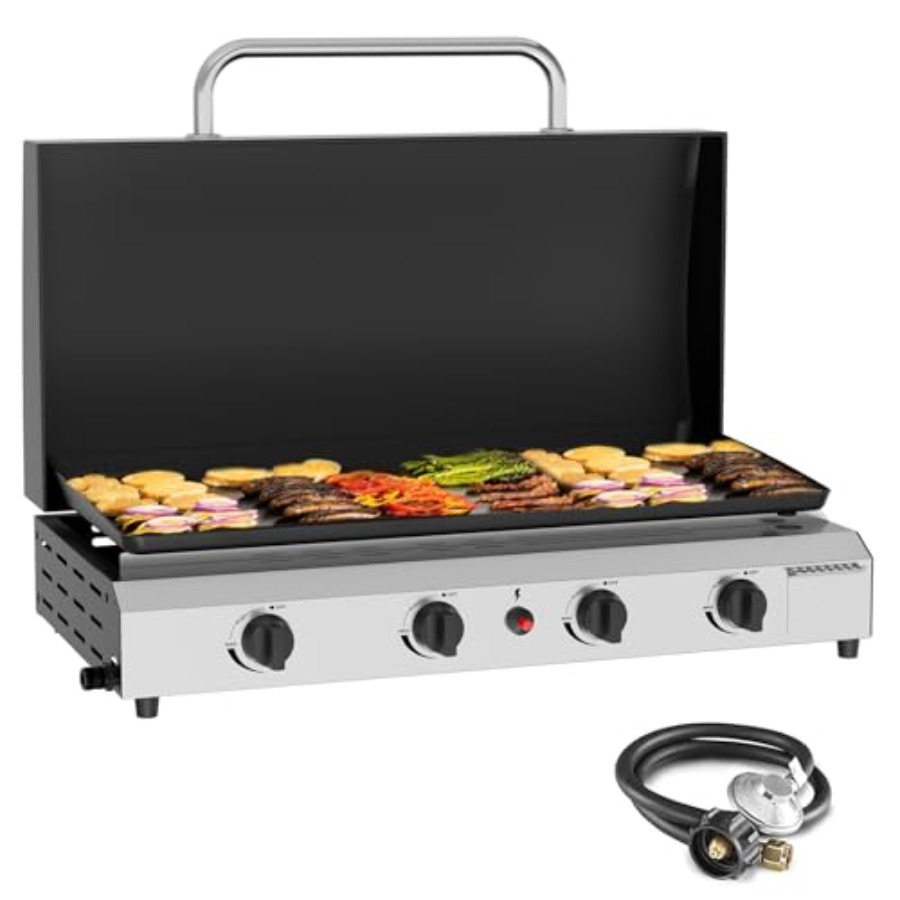 Plancha de Gas de 4 Quemadores - Electric Griddle Flat Top reseña y precio