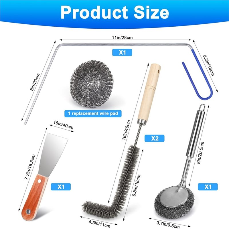 Cepillo limpiador de freidoras - Commercial Kitchen Deep Cleaning reseña y precio