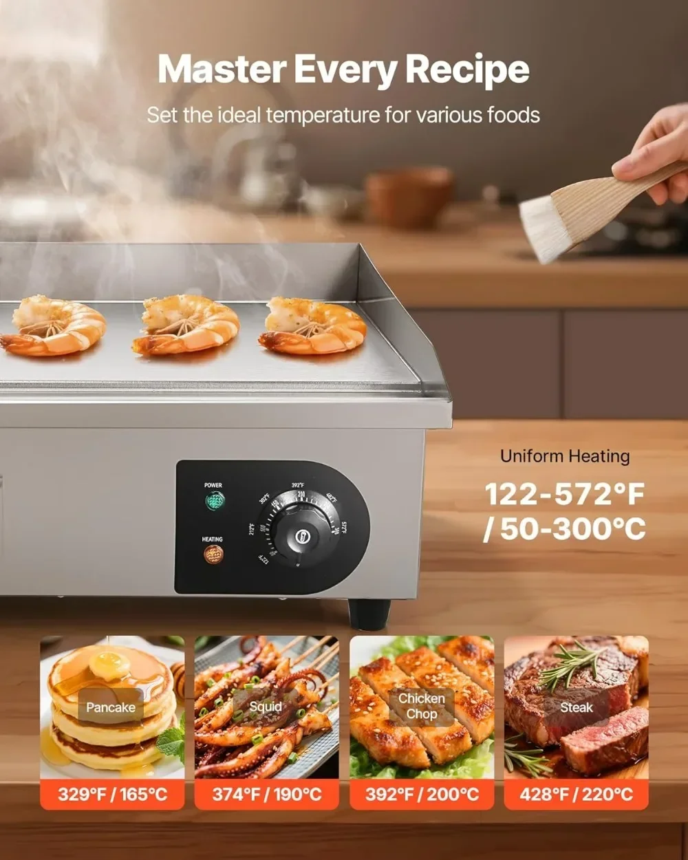 Plancha Eléctrica Comercial de - Electric Griddle Flat Top reseña y precio