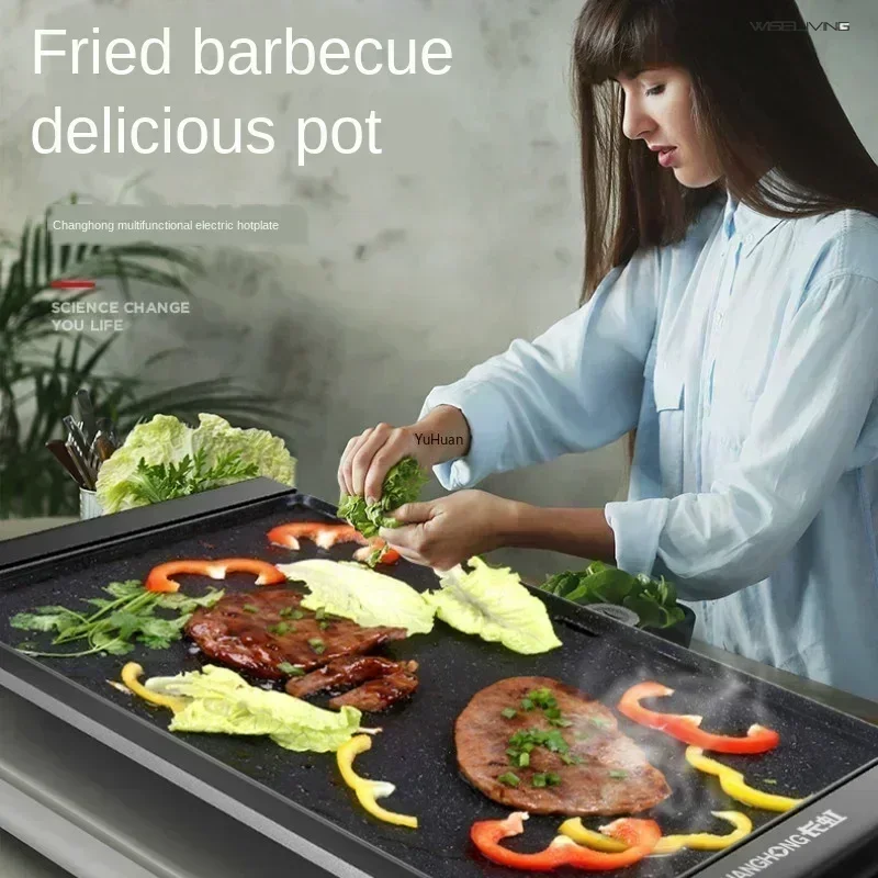 Parrilla eléctrica grande sin  - Electric Griddle Flat Top reseña y precio