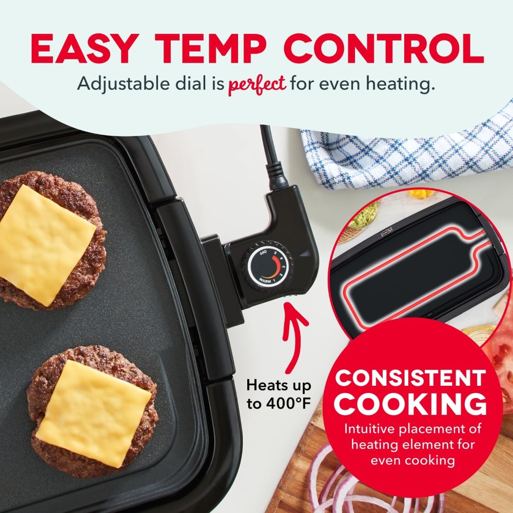 Plancha eléctrica con placa an - Electric Griddle Flat Top reseña y precio
