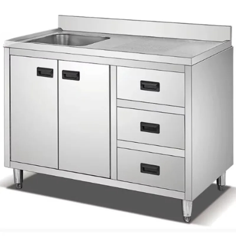 Mesa de almacenamiento de coci - Commercial Kitchen Cabinet reseña y precio