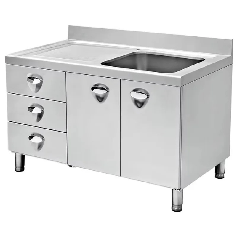 Mesa de almacenamiento de coci - Commercial Kitchen Cabinet reseña y precio