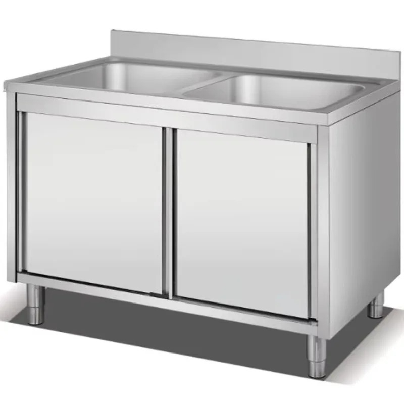 Mesa de almacenamiento de coci - Commercial Kitchen Cabinet reseña y precio