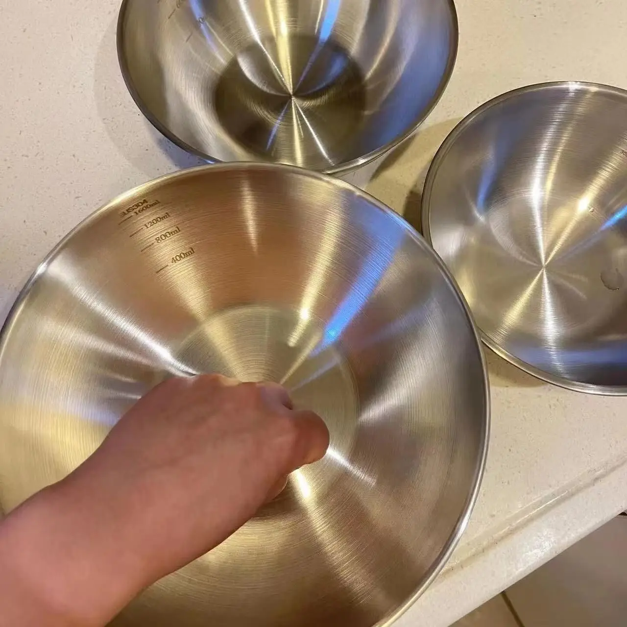 Juego de 3 Tazones de Acero In - Commercial Kitchen Organization reseña y precio
