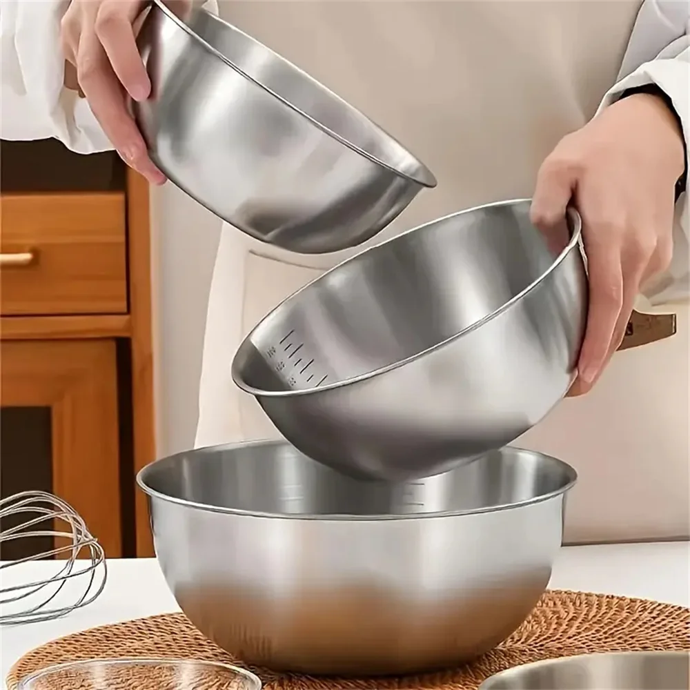 Juego de 3 Tazones de Acero In - Commercial Kitchen Organization reseña y precio