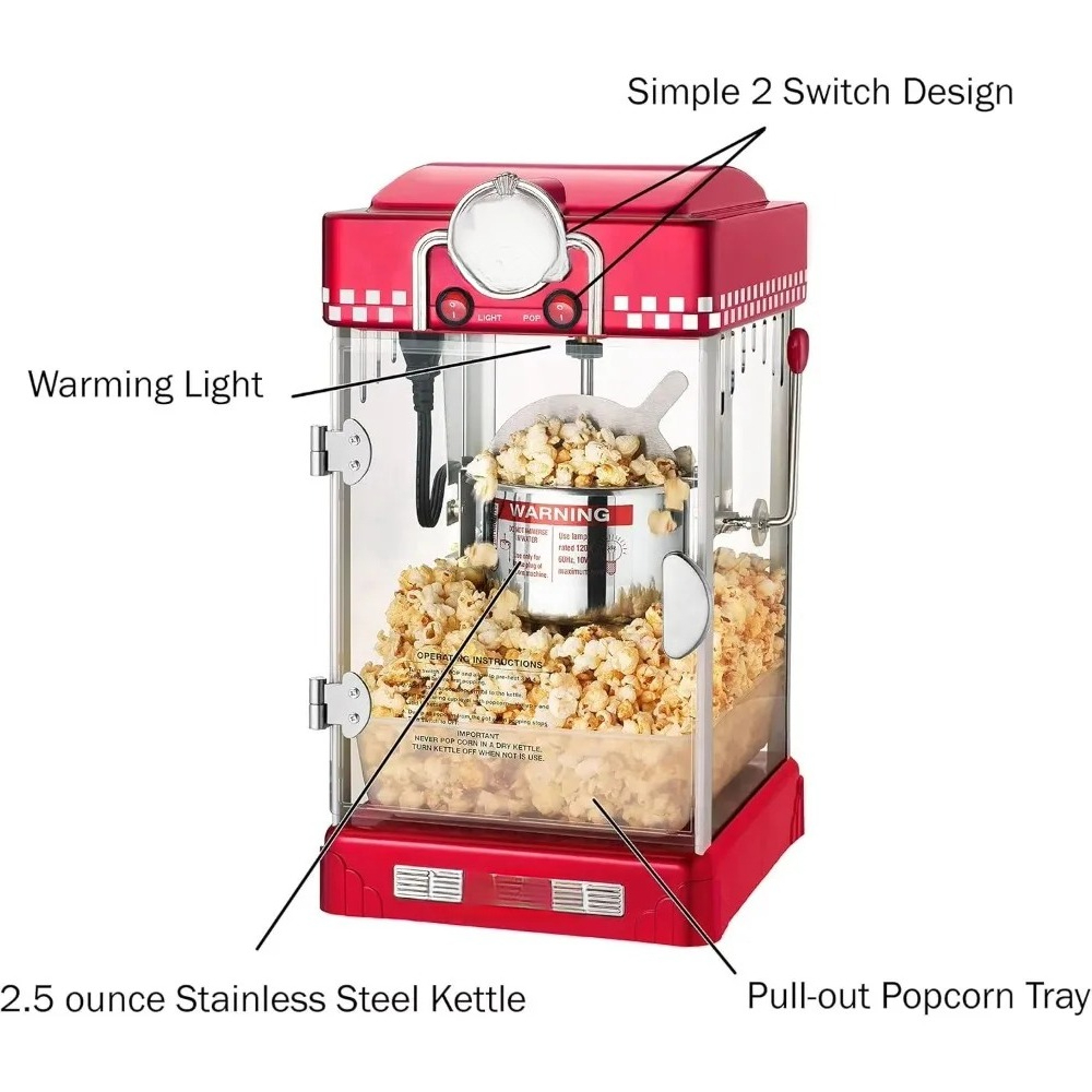 Nueva Máquina Automática de Pa - Commercial Popcorn Machine reseña y precio