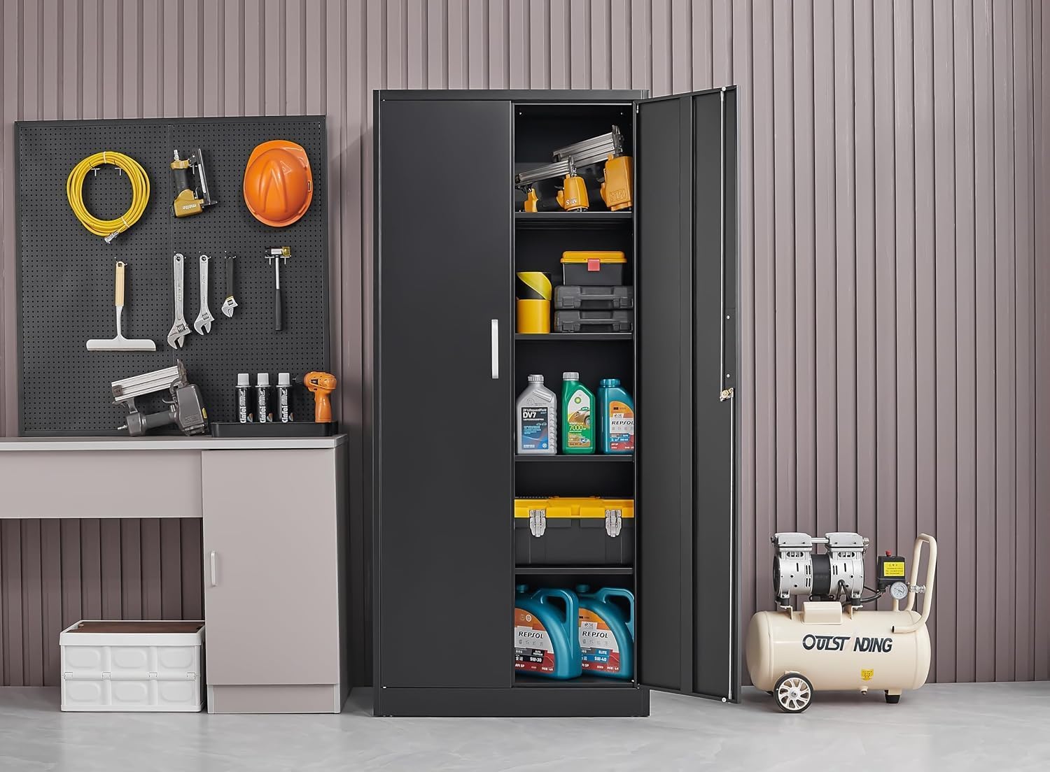 Armario de almacenamiento metá - Commercial Kitchen Organization reseña y precio