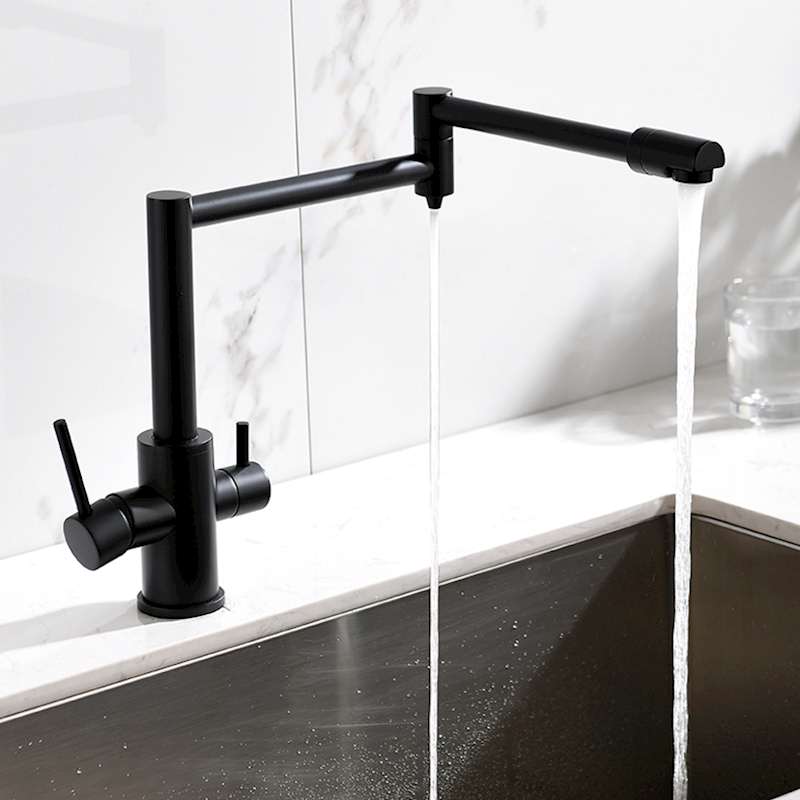MTTUZK latón negro agua pura f - Commercial Kitchen Mixer Tap reseña y precio