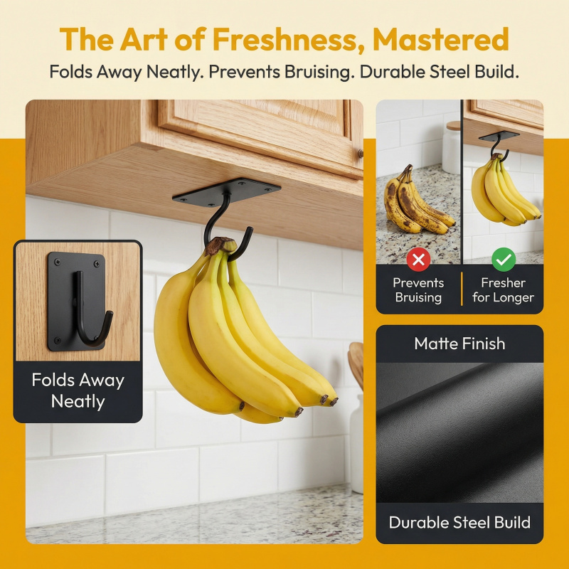 Gancho Adhesivo de Metal Negro - Commercial Kitchen Organization reseña y precio