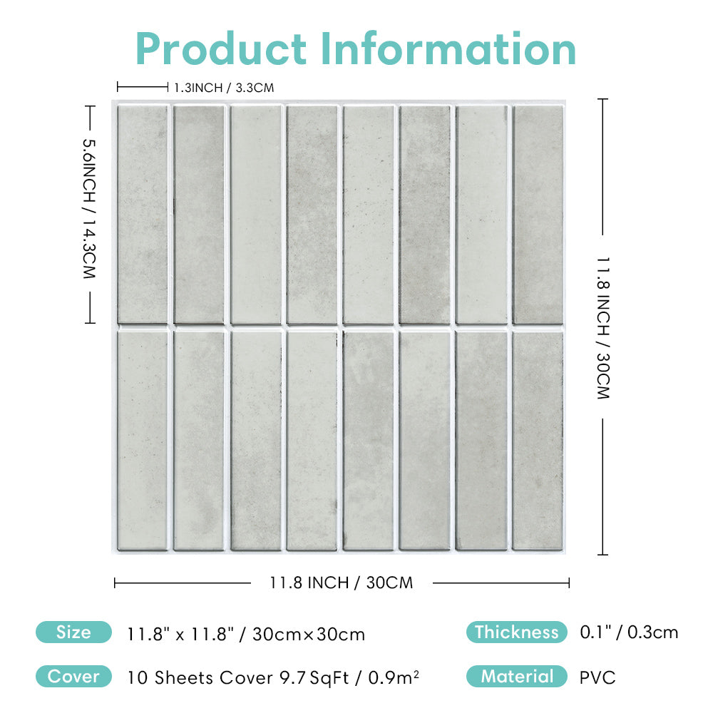 1/10 Uds pegatinas de pared 3D - Commercial Kitchen Wall Panels reseña y precio