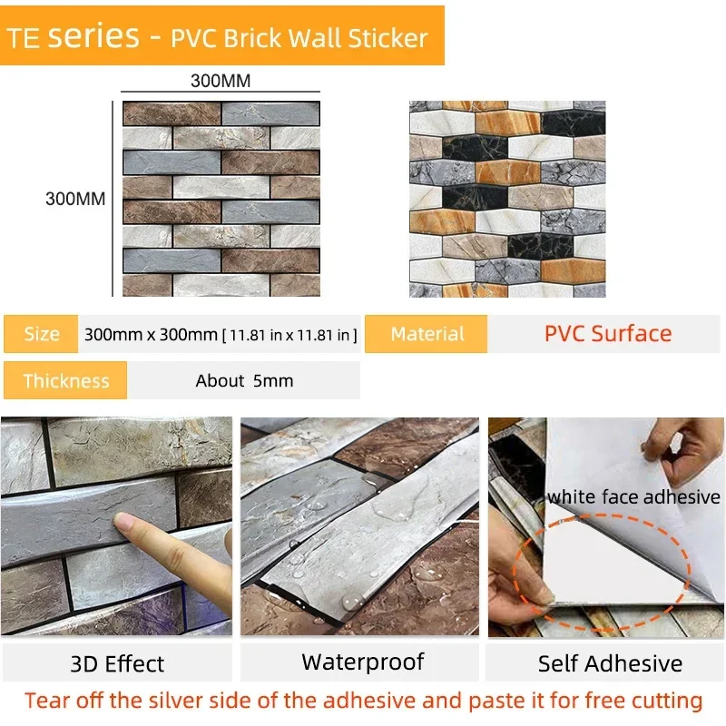 10 Uds. Adhesivo de pared impe - Commercial Kitchen Wall Panels reseña y precio