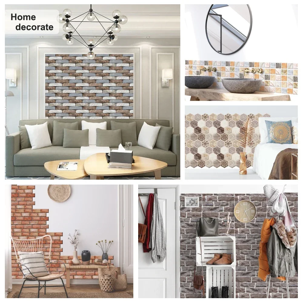 10 Uds. Adhesivo de pared impe - Commercial Kitchen Wall Panels reseña y precio